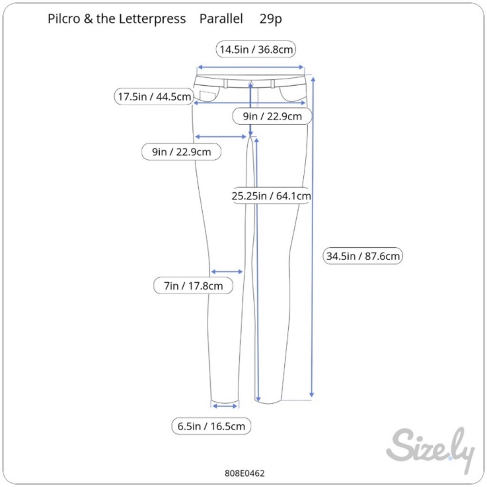 Pilcro Parallel Mid-Rise Straight Jeans 29P - Picture 6 of 6